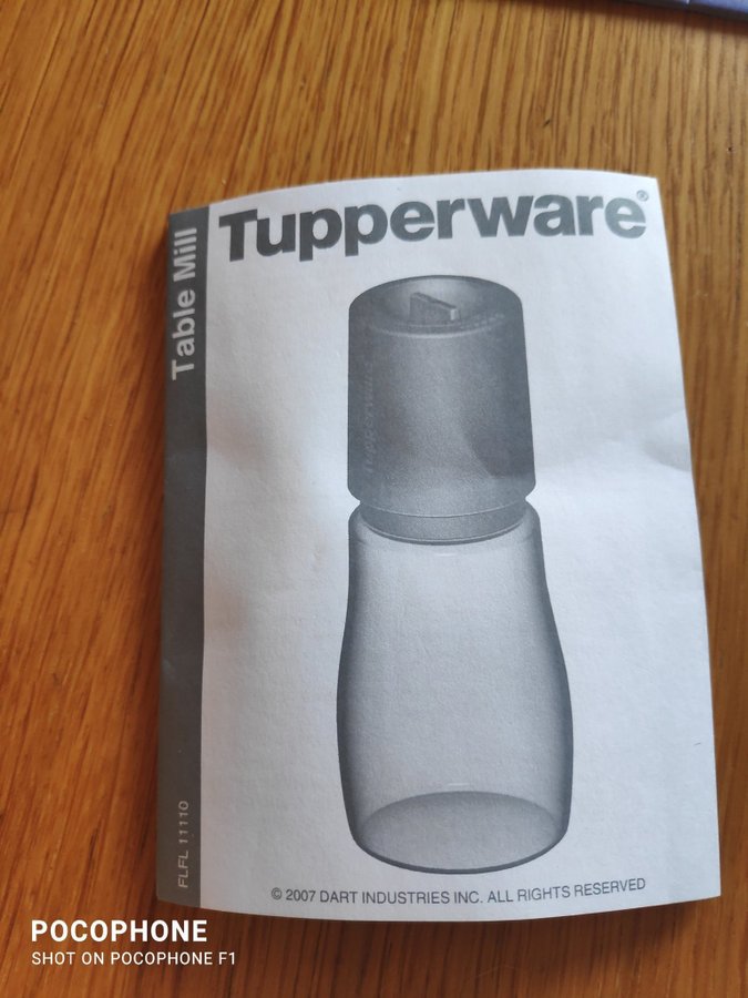 Ny Tupperware kryddkvarn