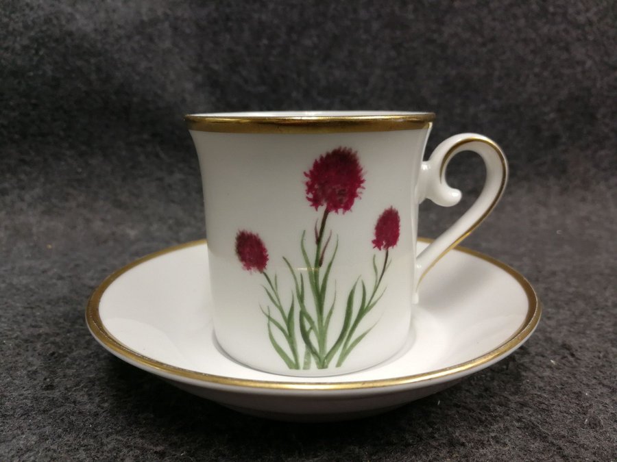 Kaffekopp med Fat Eschenbach Svenska Landskapsblommor