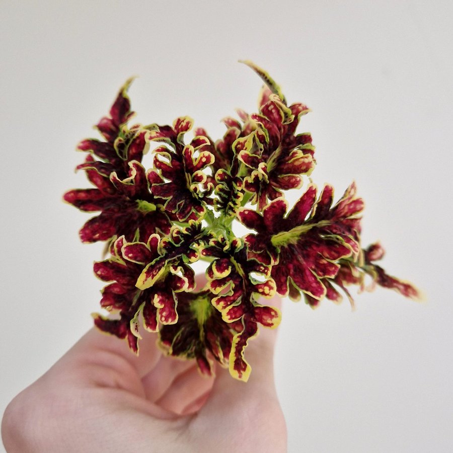 Palettblad/coleus • COPPER CORAL (UTS) • stickling