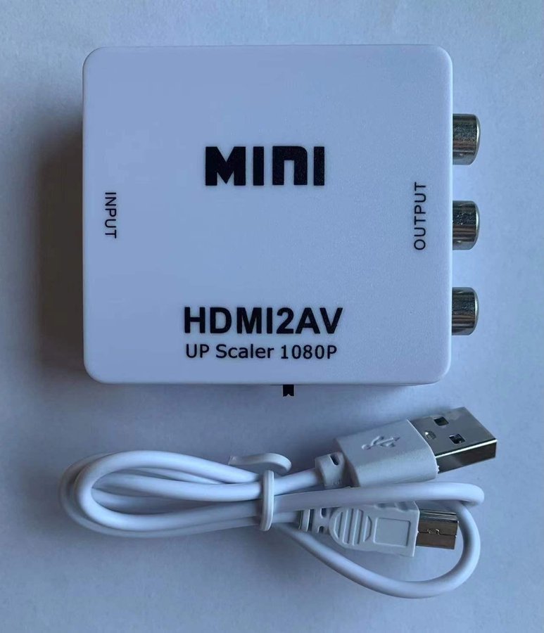 HDMI till AV Adapter Converter 1080P Composite Video Audio - Snabb Frakt