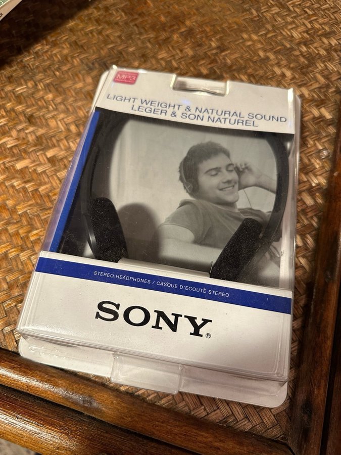 Vintage Retro Sony Hörlurar Nya oanvända 1990-tal