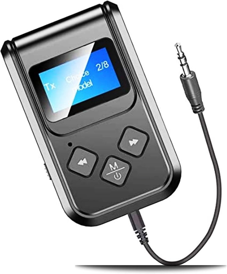 Bluetooth-sändare/mottagare med LCD-skärm