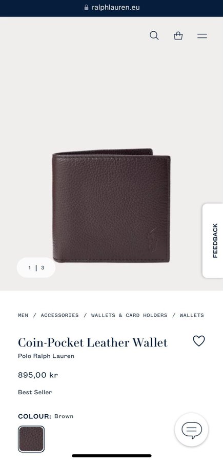 Coin-Pocket Leather Wallet