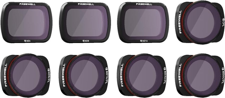 Freewell All Day Filter Set For DJI Osmo Pocket 2 - 8 Pack