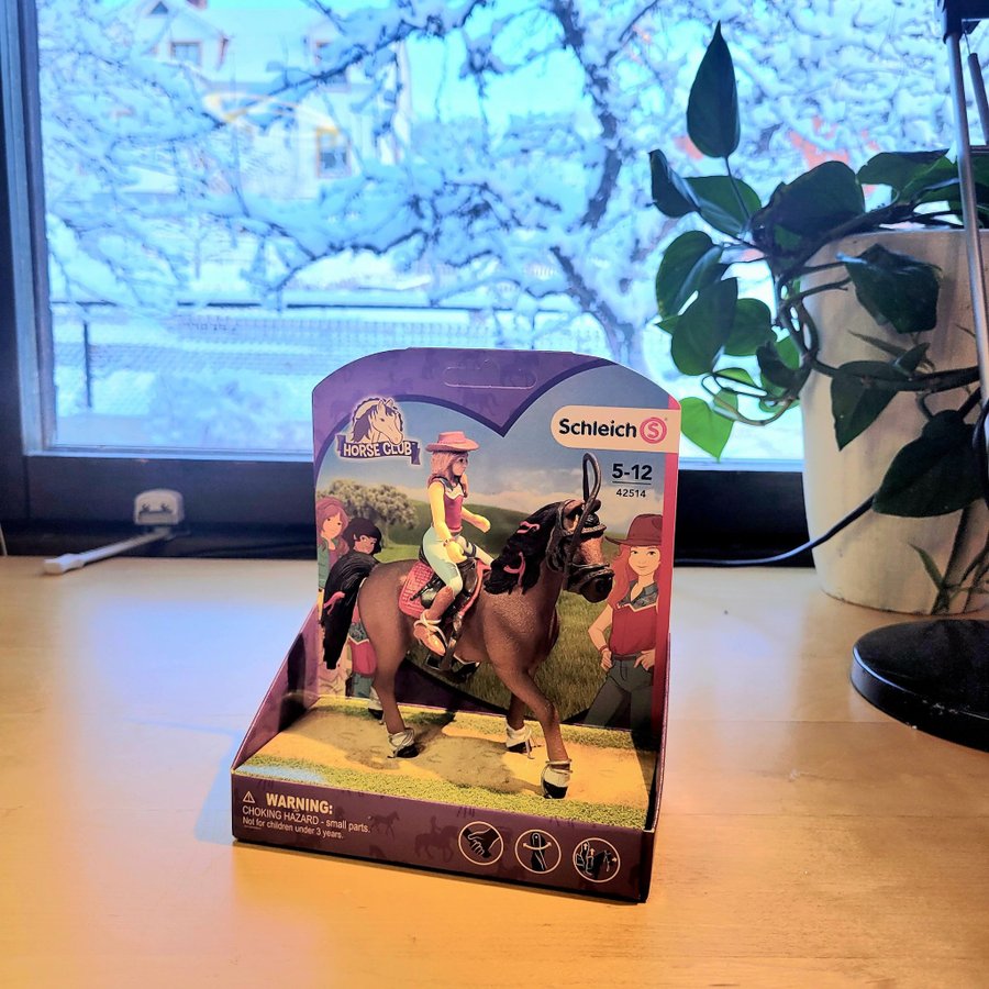 Schleich Horse Club - Häst med ryttare. Ny i förpackningen.