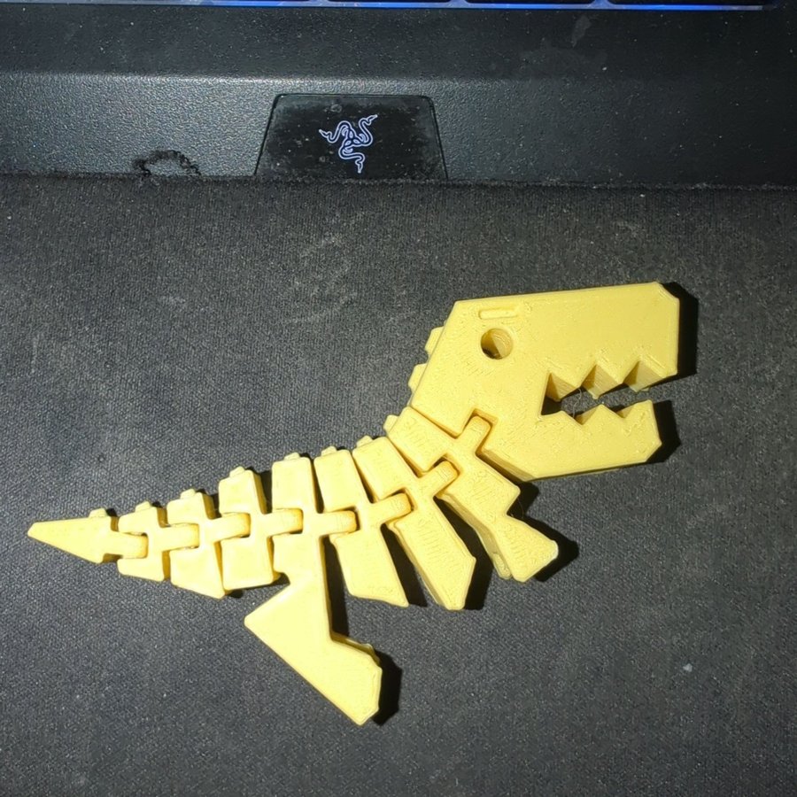 3D-tryckt dinosaurieskelett