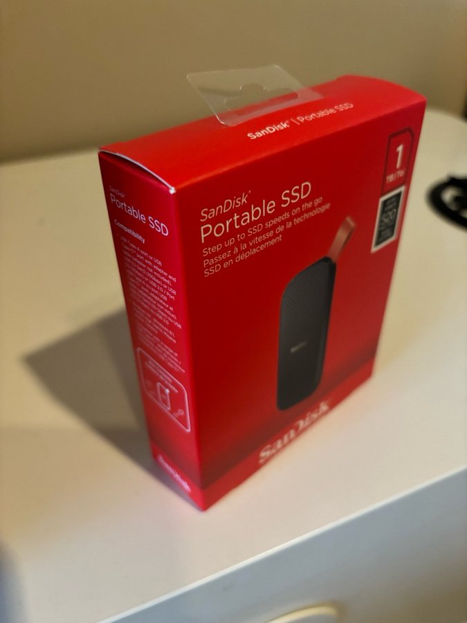 SanDisk Portable SSD 1TB hårddisk