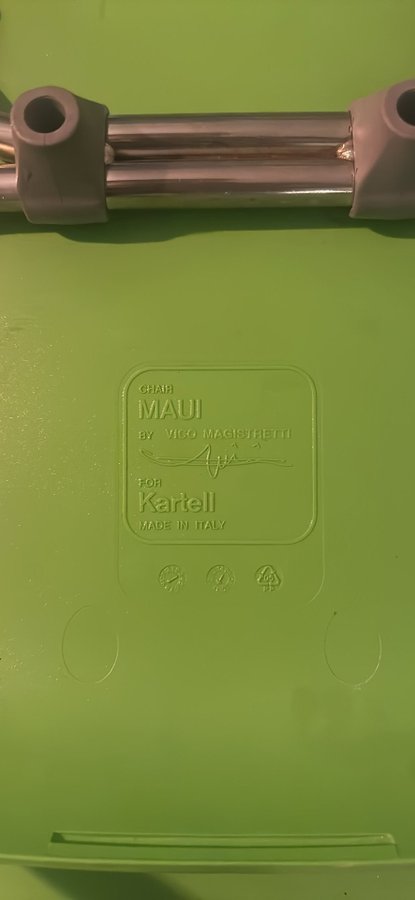 Kartell Maui stolar grön