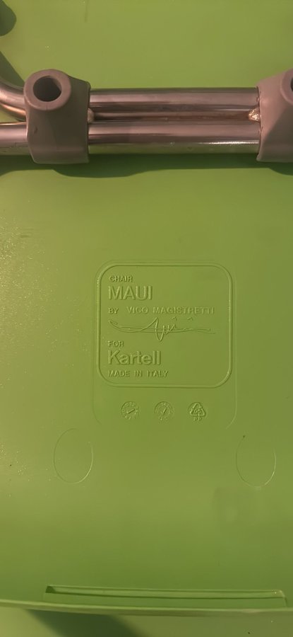 Kartell Maui stolar grön