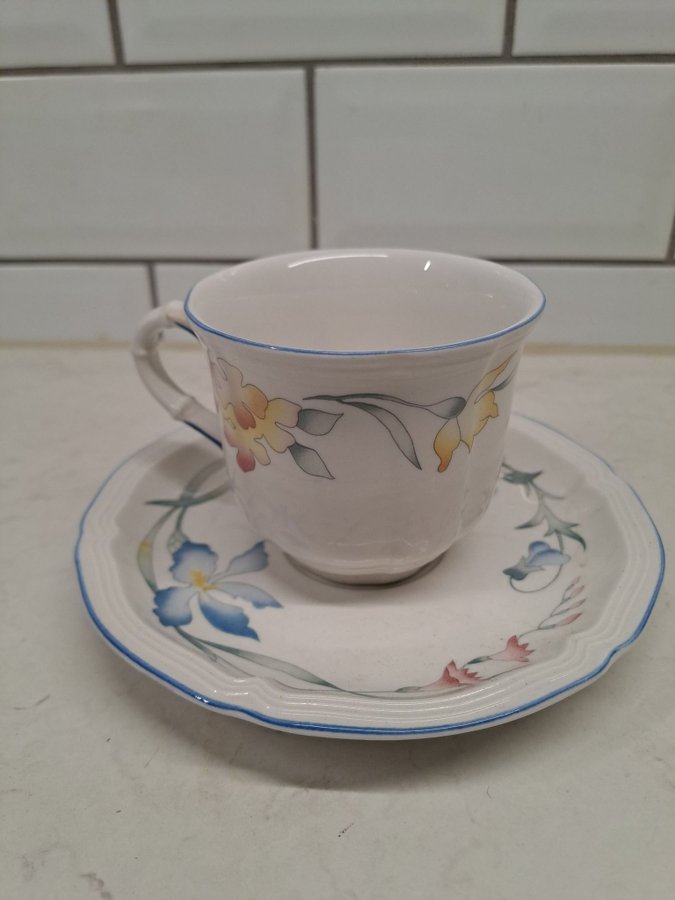 Villeroy  Boch Riviera 2 kaffekoppar med fat