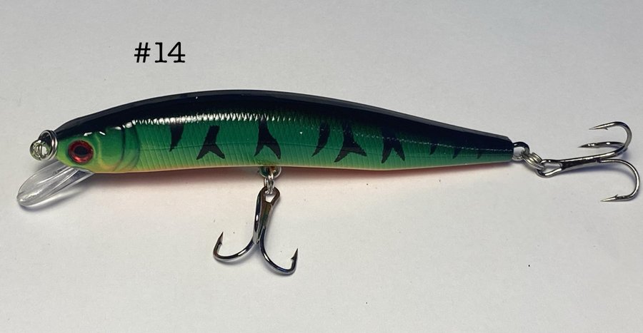 Bionic Minnow Fiskedrag flytande wobbler Längd = 95 cm (10 cm inkl sked) 9 gram