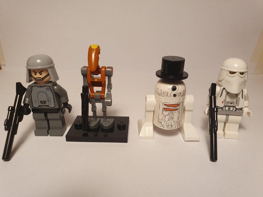 Imperial Officer, Battle Droid, R2-D2 Snowman, Snowtrooper, 2010,2012, Lego Star