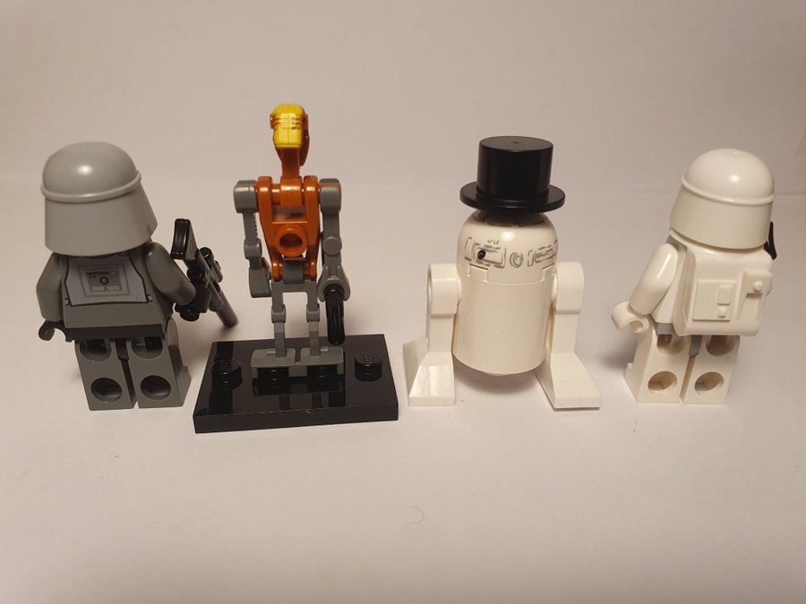 Imperial Officer, Battle Droid, R2-D2 Snowman, Snowtrooper, 2010,2012, Lego Star