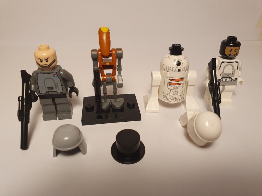 Imperial Officer, Battle Droid, R2-D2 Snowman, Snowtrooper, 2010,2012, Lego Star