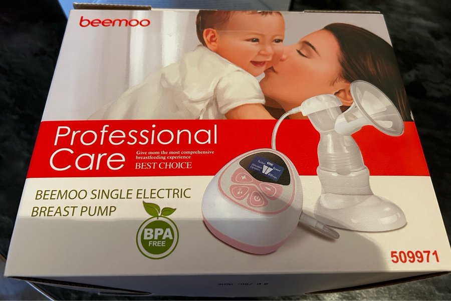 Beemoo CARE Elektrisk Bröstpump Inkl. Flaskor 240 ml