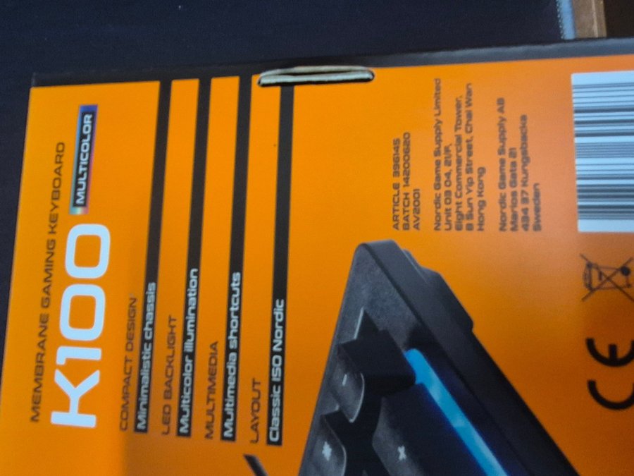 NOS K100 Membran Gaming Keyboard