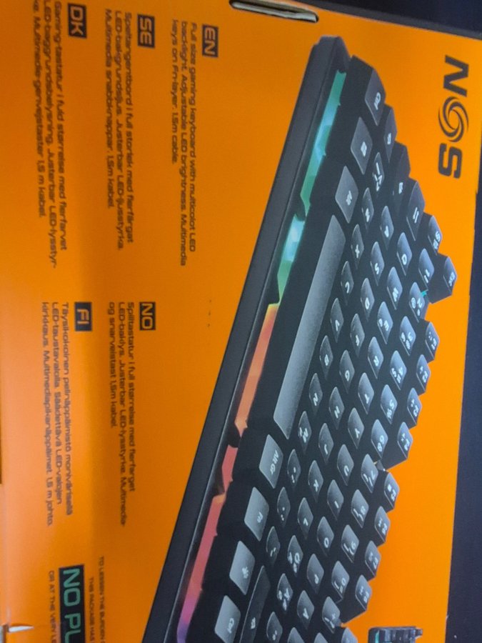 NOS K100 Membran Gaming Keyboard