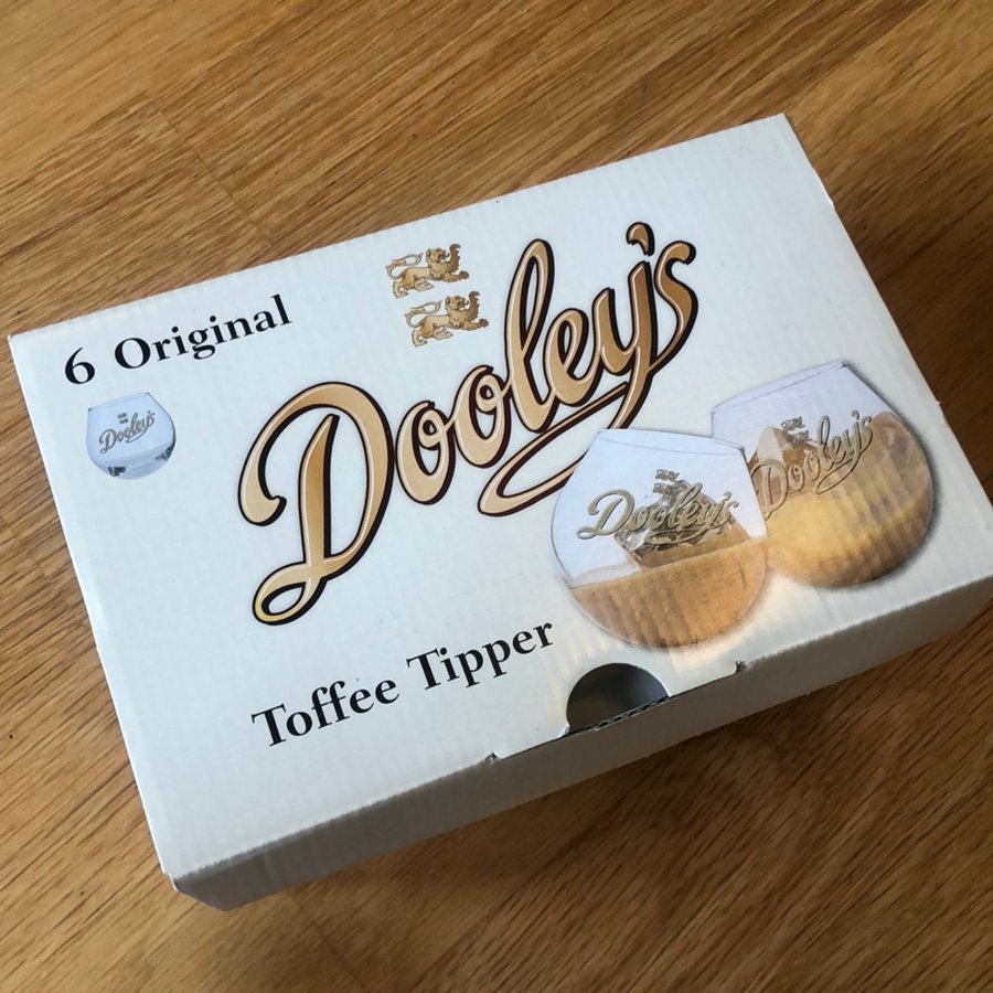 DOOLEYS LIKÖR GLAS, 1 PAKET, TOTALT 6 ST!