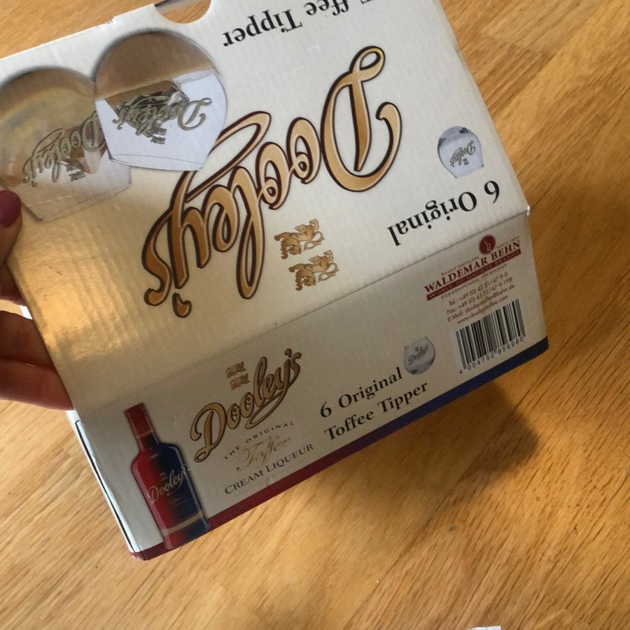 DOOLEYS LIKÖR GLAS, 1 PAKET, TOTALT 6 ST!