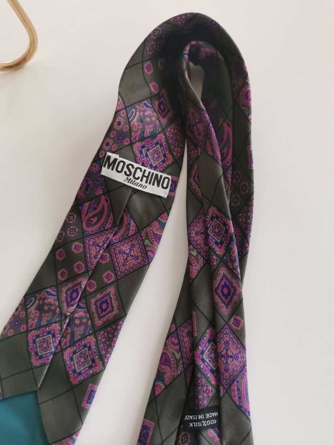 MOCHINO Milano Italy design slips silk man herr vintage slips Moschino