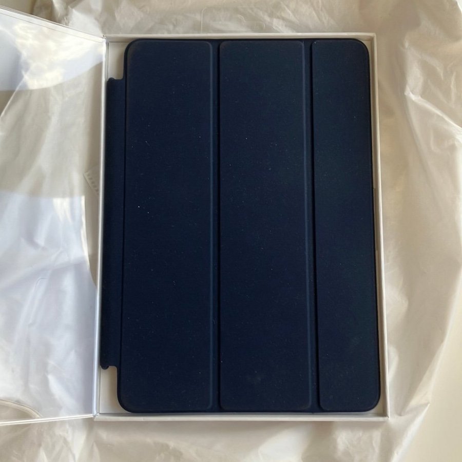 OANVÄNT med kvitto iPad mini 4 Smart Cover - Midnight Blue i skinn och mocka