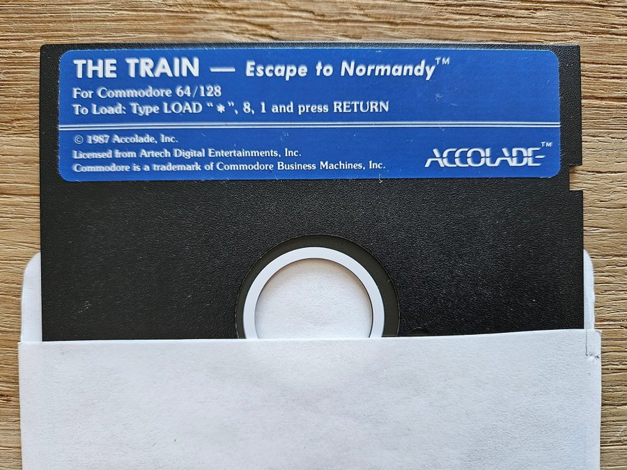 Commodore 64 [DISK]: THE TRAIN - Escape To Normandy - Commodore 64, C128  C128D