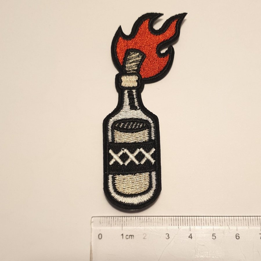 Molotov cocktail | xxx | patch | tygmärke