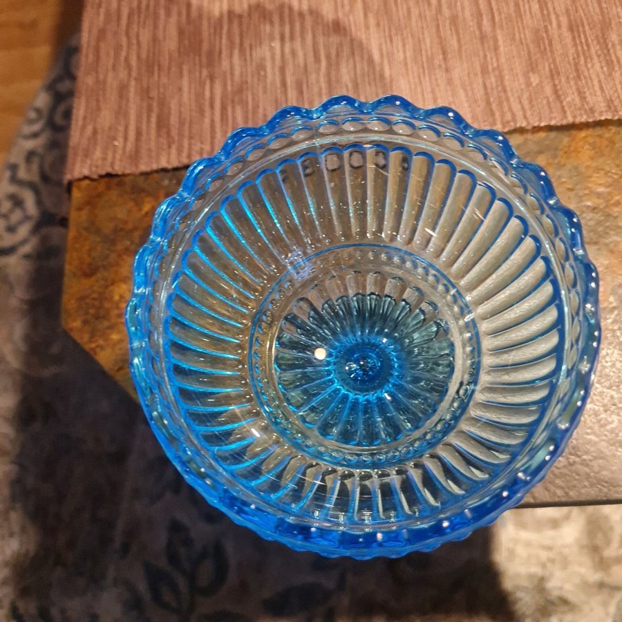 Iittala Marimekko Mariskooli - blå skål på fot Höjd: 15 cm