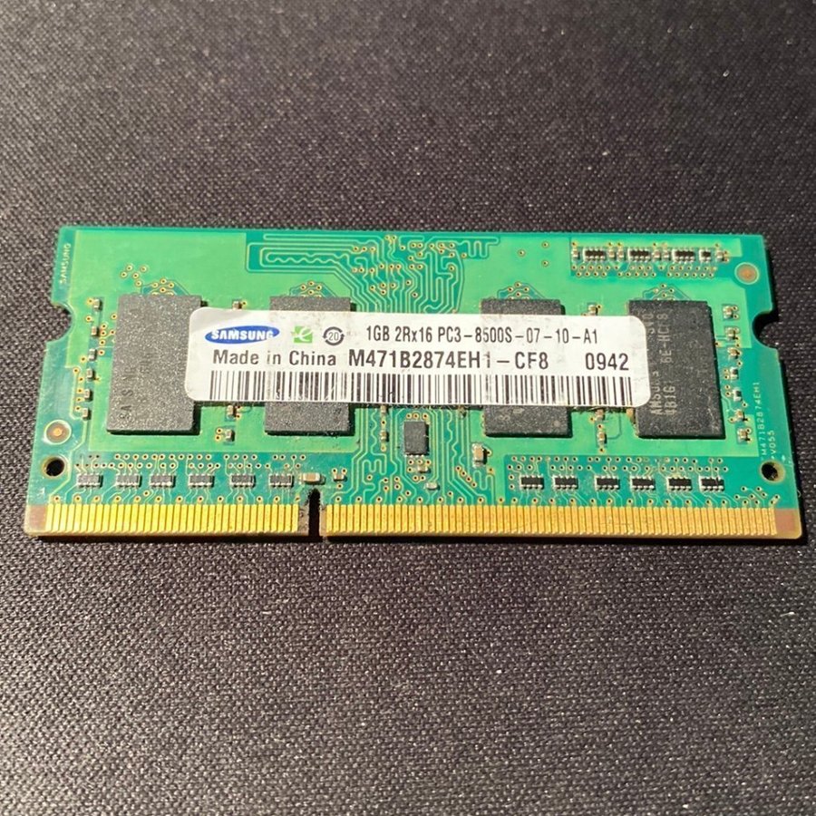 Samsung 1GB DDR3 PC8500 SODIMM