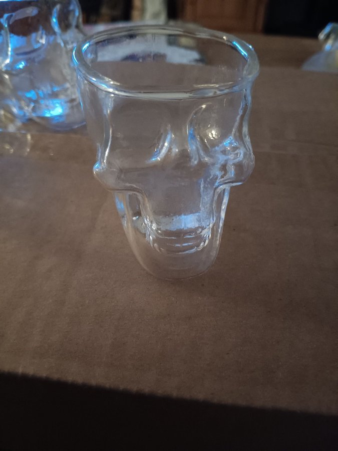 4 st Skalle Shotsglas