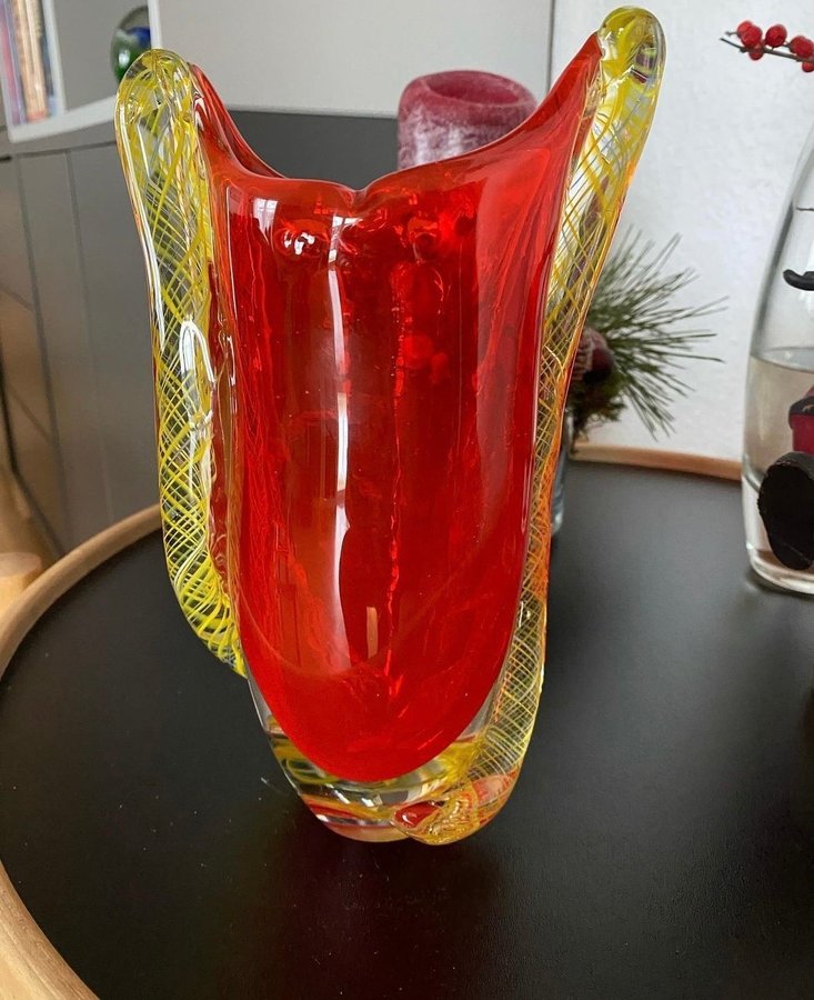 Italiensk glaskunst, smuk vase