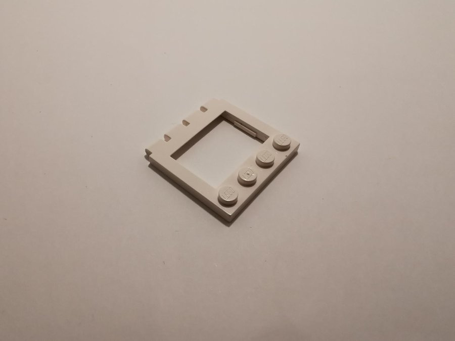 Lego - hinge - taklucka - 4x4 - part 2349 - vit