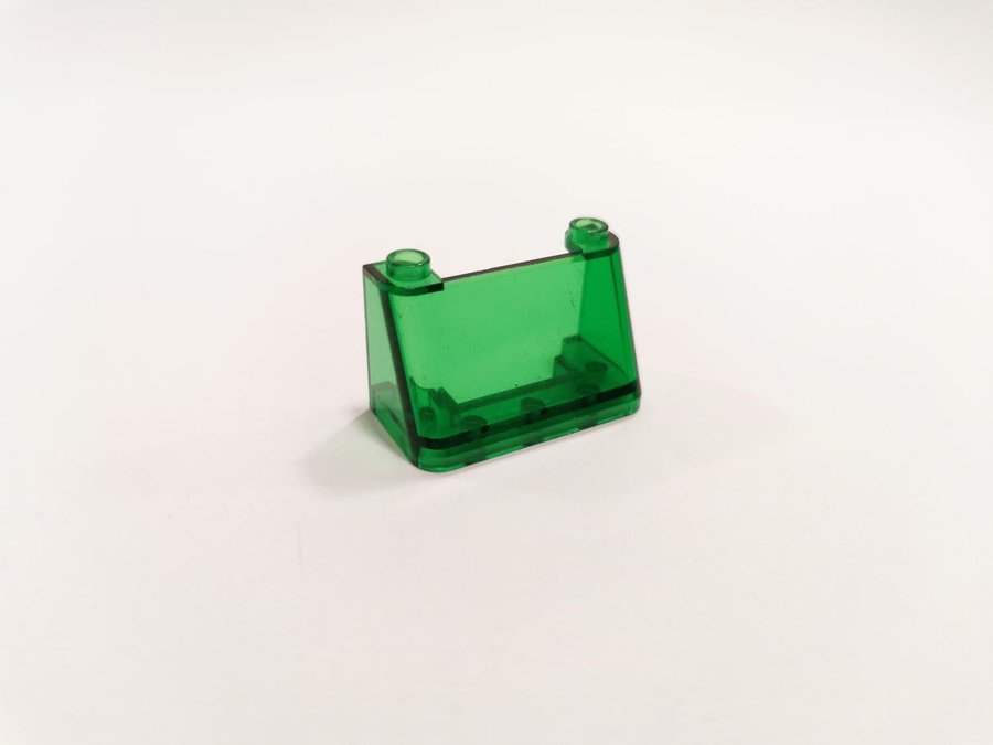 Lego - transparent - ruta - Windscreen - part 3823 - grön trans green