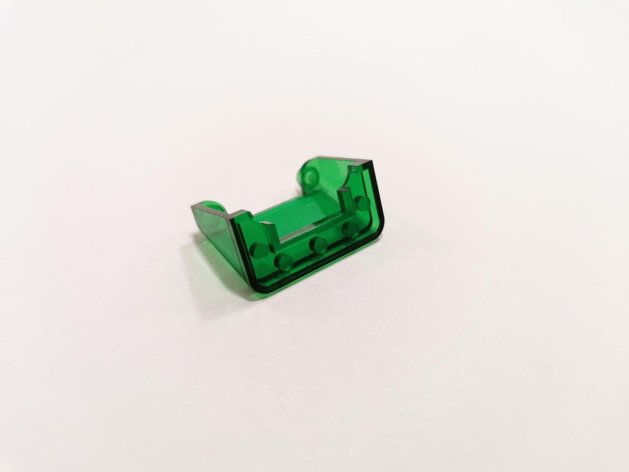 Lego - transparent - ruta - Windscreen - part 3823 - grön trans green