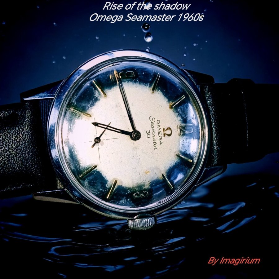 Vintage Rise of the Shadow Omega Seamaster Herrklocka 60 talet