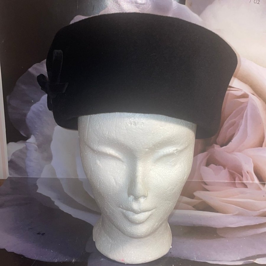 Retro Vintage svart hatt