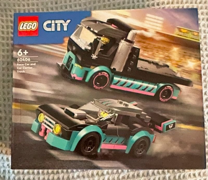 LEGO City 60406 Race Car and Car Carrier Truck