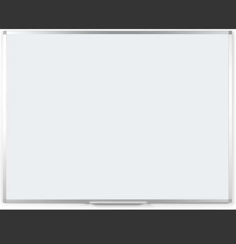 90x60 cm Magnetic Whiteboard with Aluminum Frame