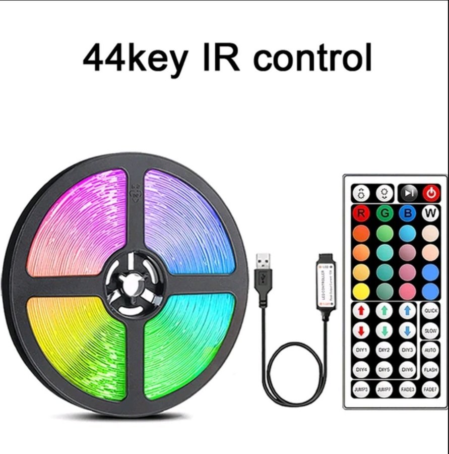 10 Meters RGB Led Strip Lights with Remote Control SMD 5050 Tap