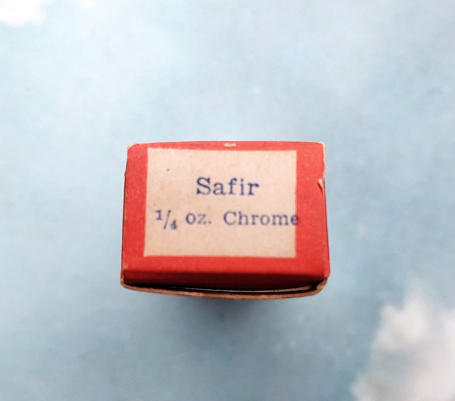 Unusual and very rare boxed Abu Safir in Chrome. Unfished, c.1956.