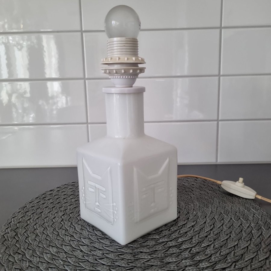 Viktor Berndt bordslampa Glas Målerås Vintage