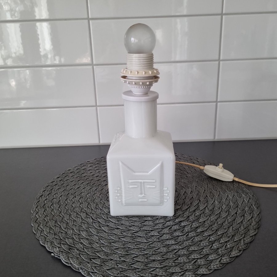 Viktor Berndt bordslampa Glas Målerås Vintage