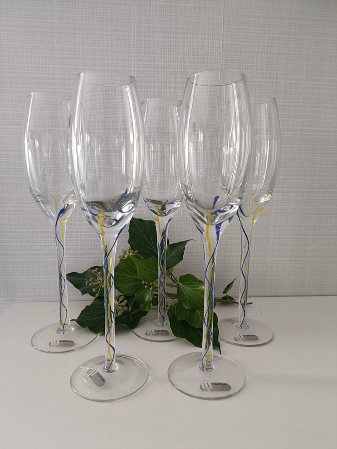 5 st Champagneglas IH Collection