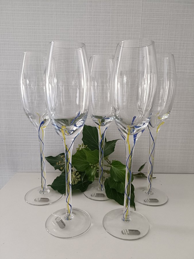 5 st Champagneglas IH Collection