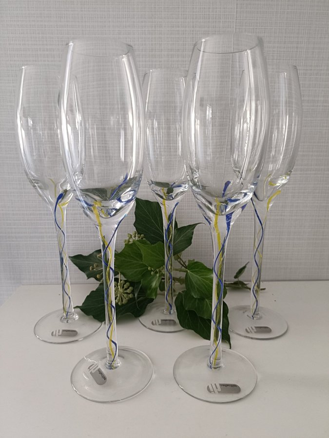 5 st Champagneglas IH Collection