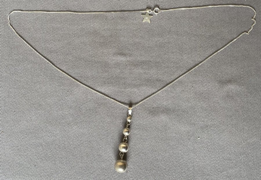 Silverhalsband med hänge Stämplat 925