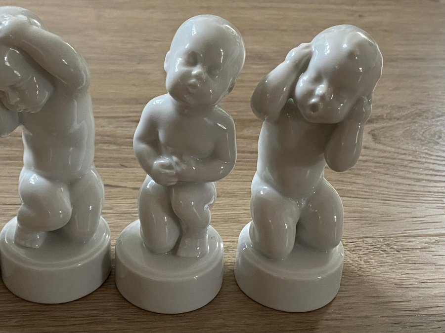 Bing  Grøndahl, De 4 piner, porcelænsfigurer