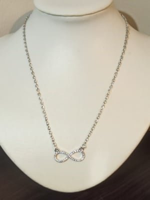 Rhinestone Infinity Halsband NYHET