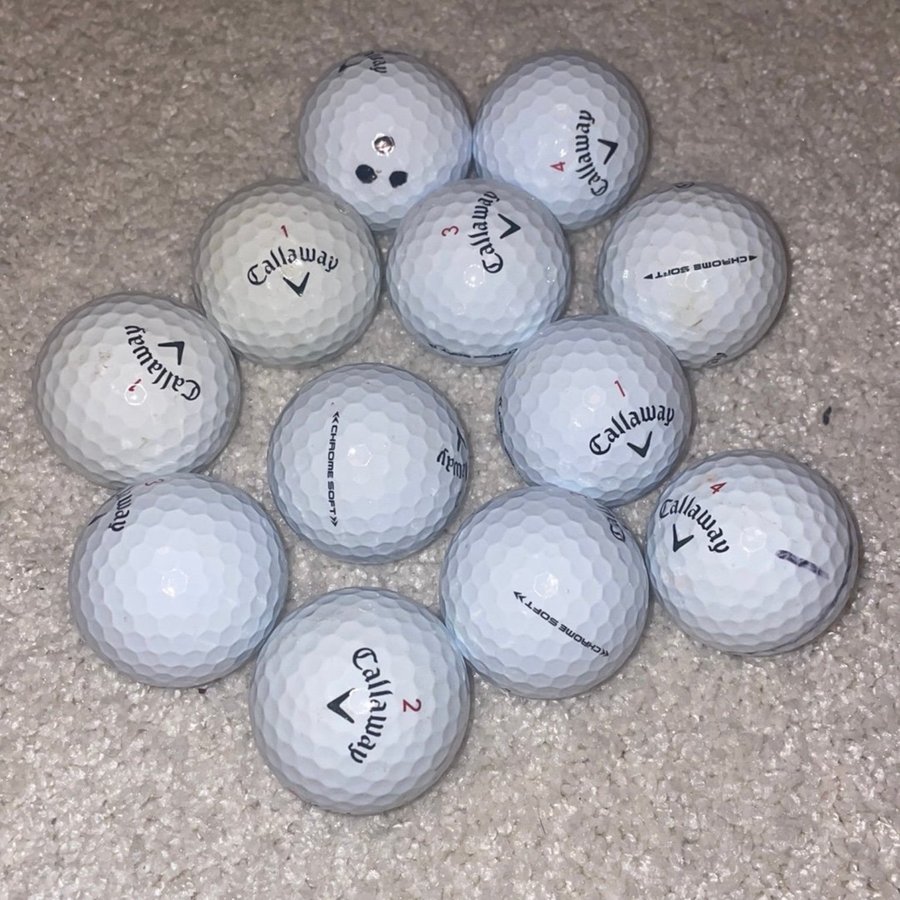 12 st Callaway Chrome Soft Golfbollar