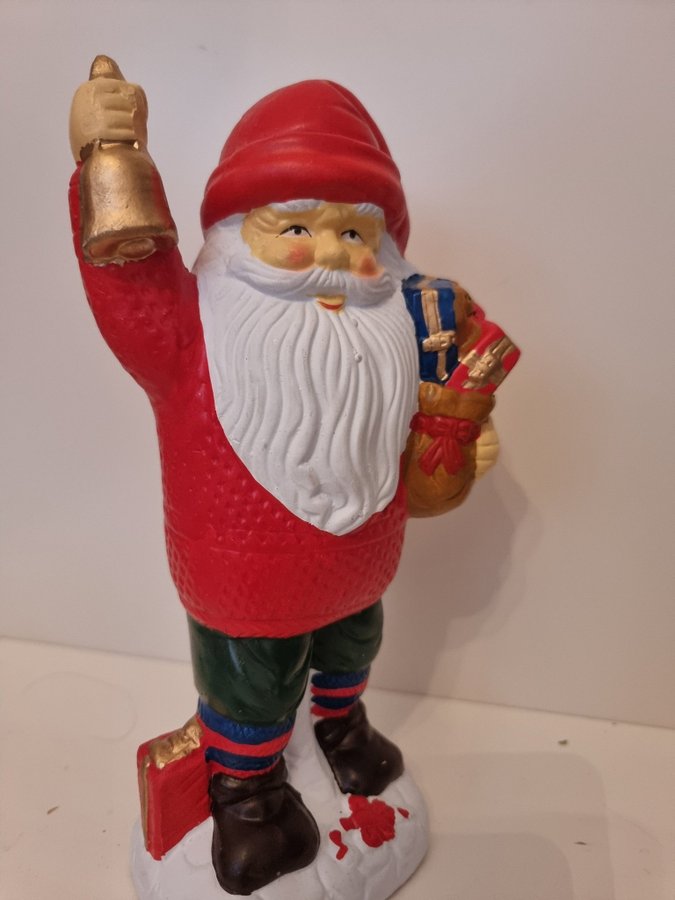 Gammal stor Tomte/Jultomte Figur i keramik. Nyskick